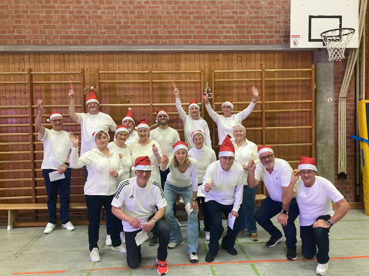 Die Herzsport-Trommler auf der TSV Weihnachtsshow