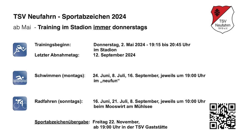 TSV Neufahrn - Sportabzeichen 2024